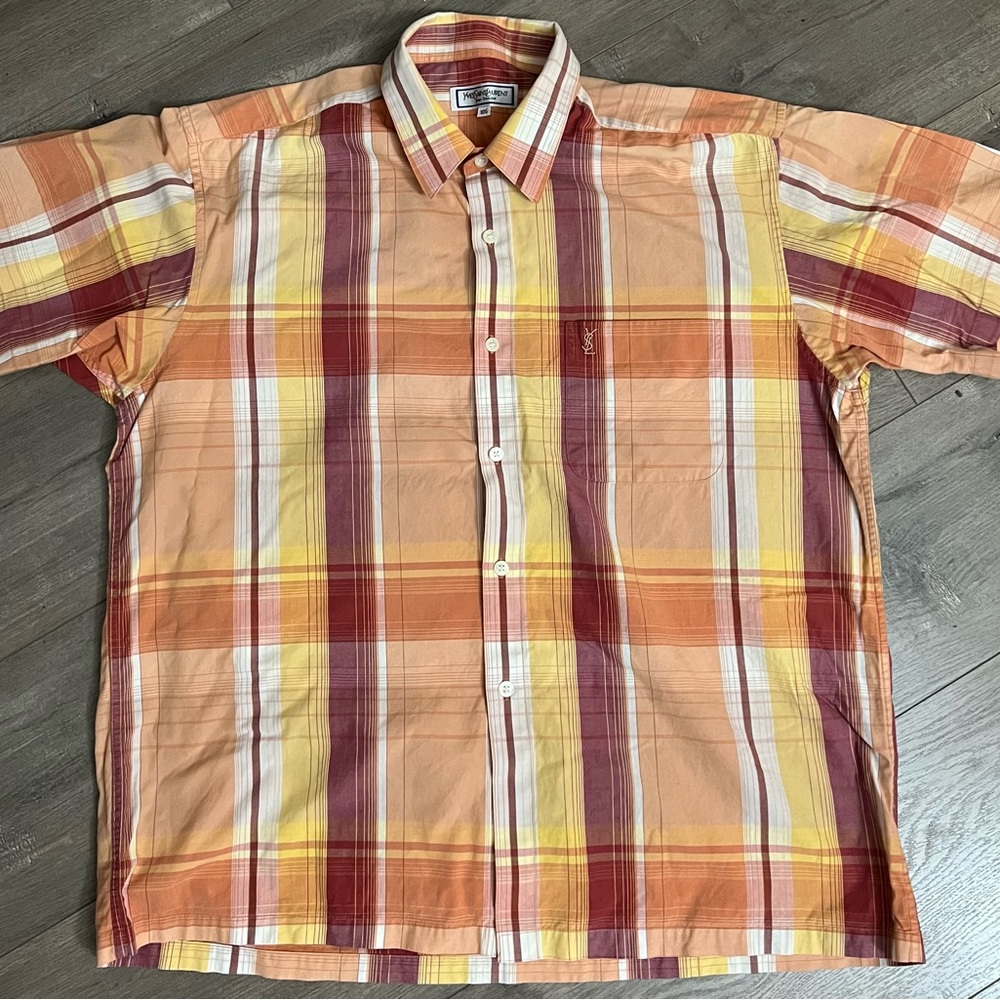Vintage Ysl Pour Homme Button Down Shirt - image 1